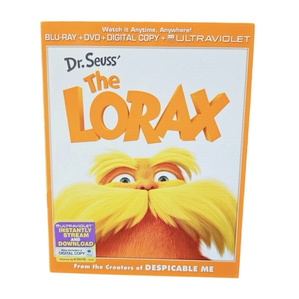 Dr Seuss The Lorax Movie Blu‑ray + DVD Taylor Swift Betty White Zac Efron 2012